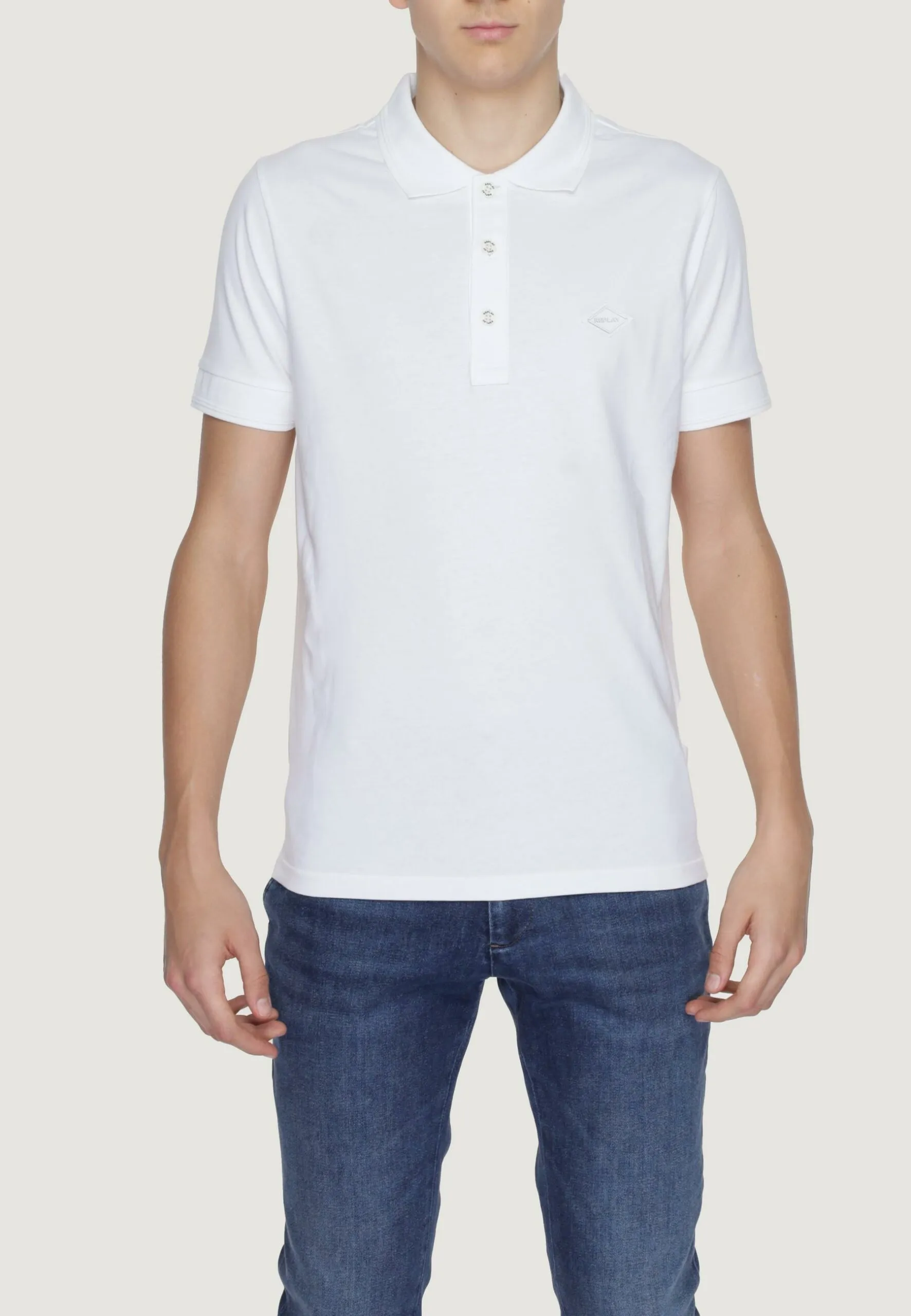 Polo manica corta Replay  Bianco