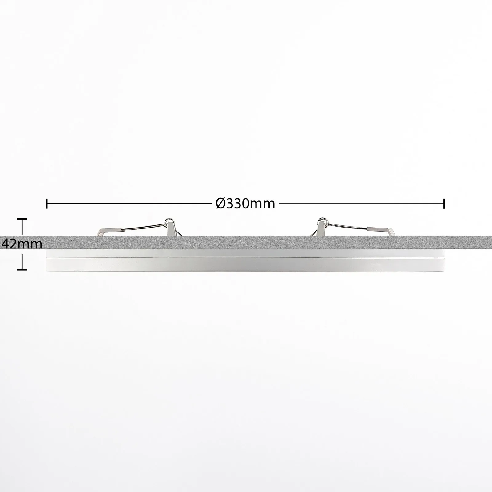 Prios Plafoniera LED Aureka, set di 2, sensore, Ø 33 cm, bianco