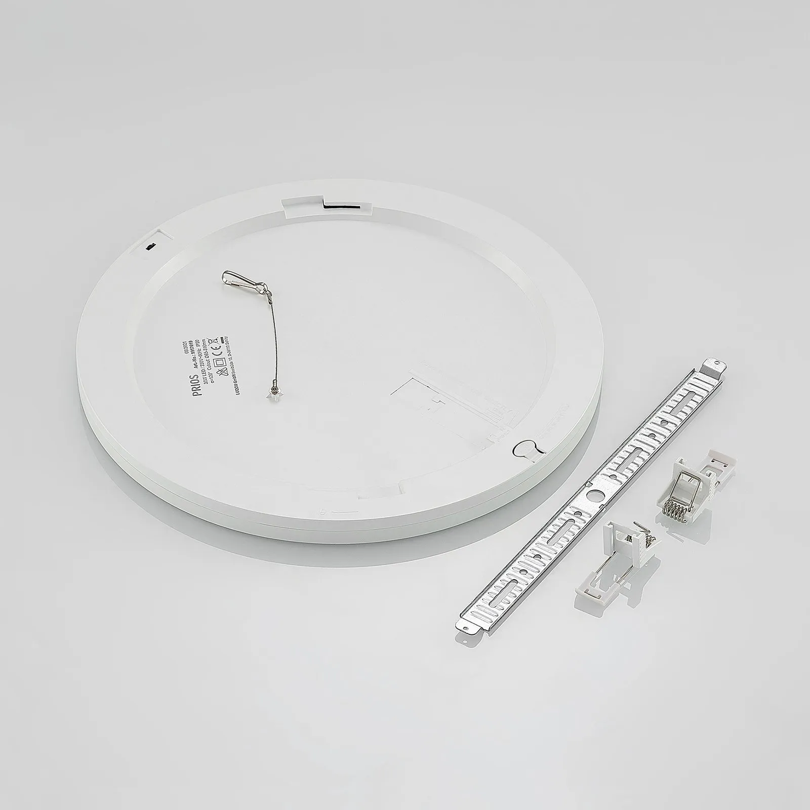 Prios Plafoniera LED Aureka, set di 2, sensore, Ø 33 cm, bianco