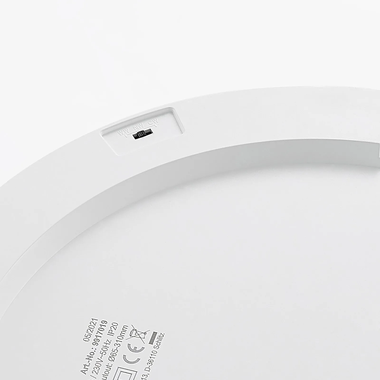 Prios Plafoniera LED Aureka, set di 2, sensore, Ø 33 cm, bianco