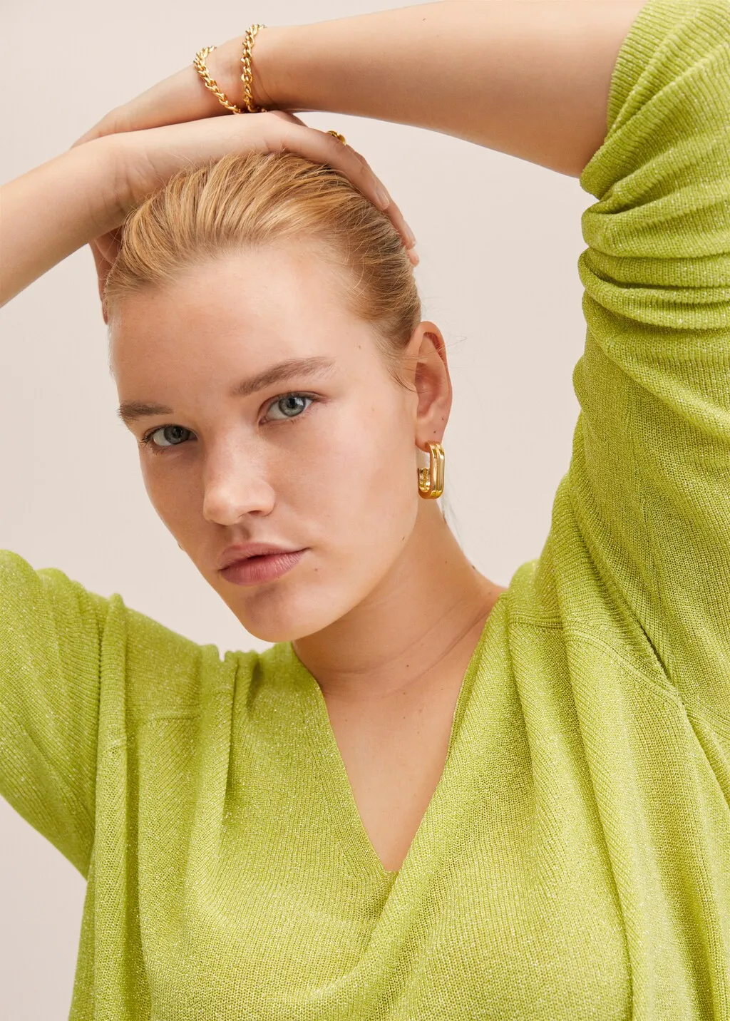 Pullover maglia lurex