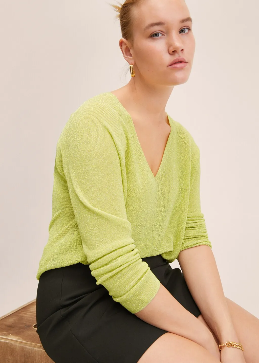 Pullover maglia lurex