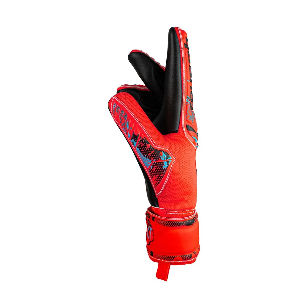 Reusch Guanti Calcio Attrakt Grip Evolution Rosso Nero Uomo