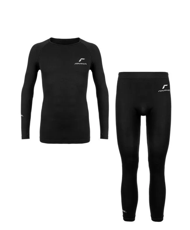 REUSCH UNDERWEAR SET Black completo termico unisex