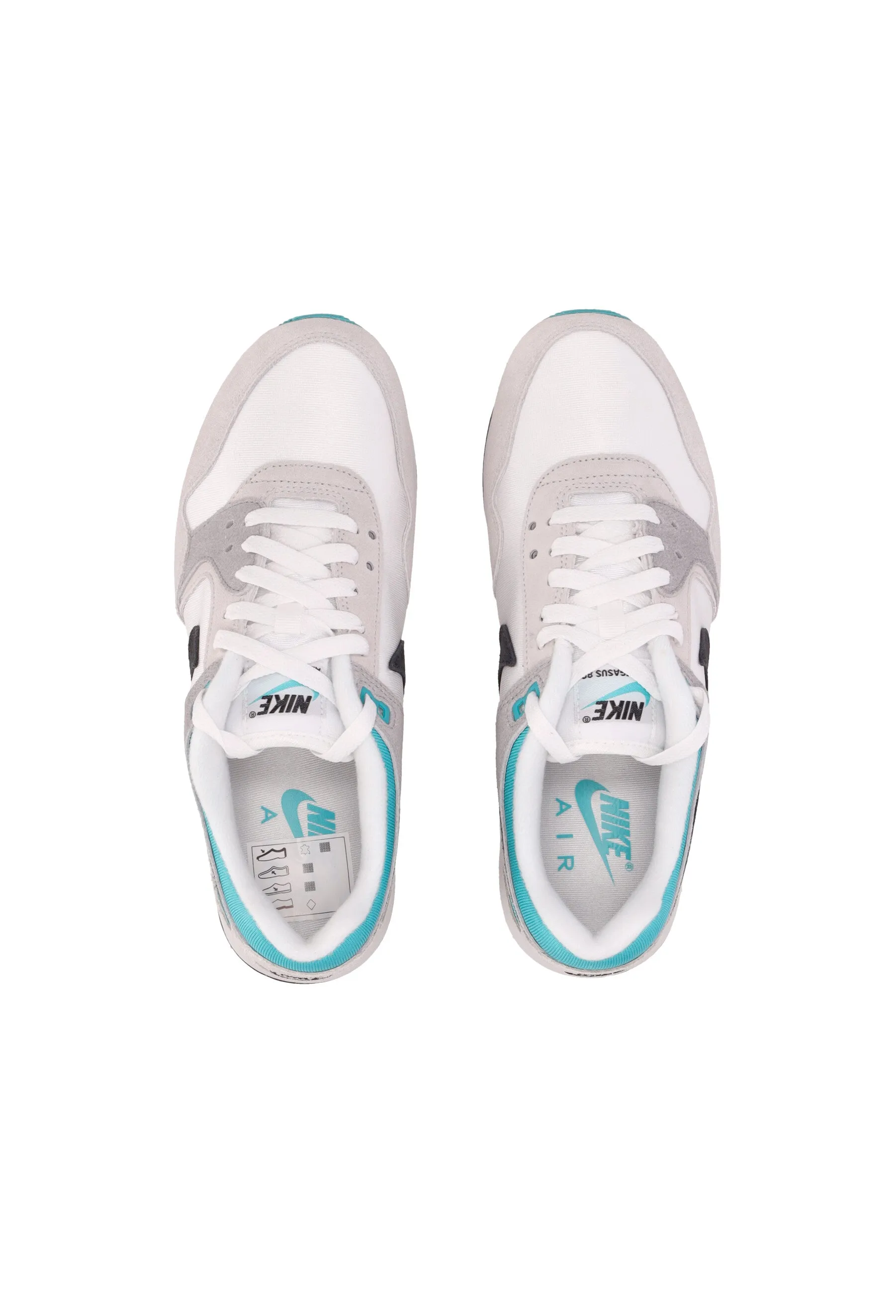 Scarpa Bassa Uomo Air Pegasus 89 White/black/platinum Tint/dusty Cactus