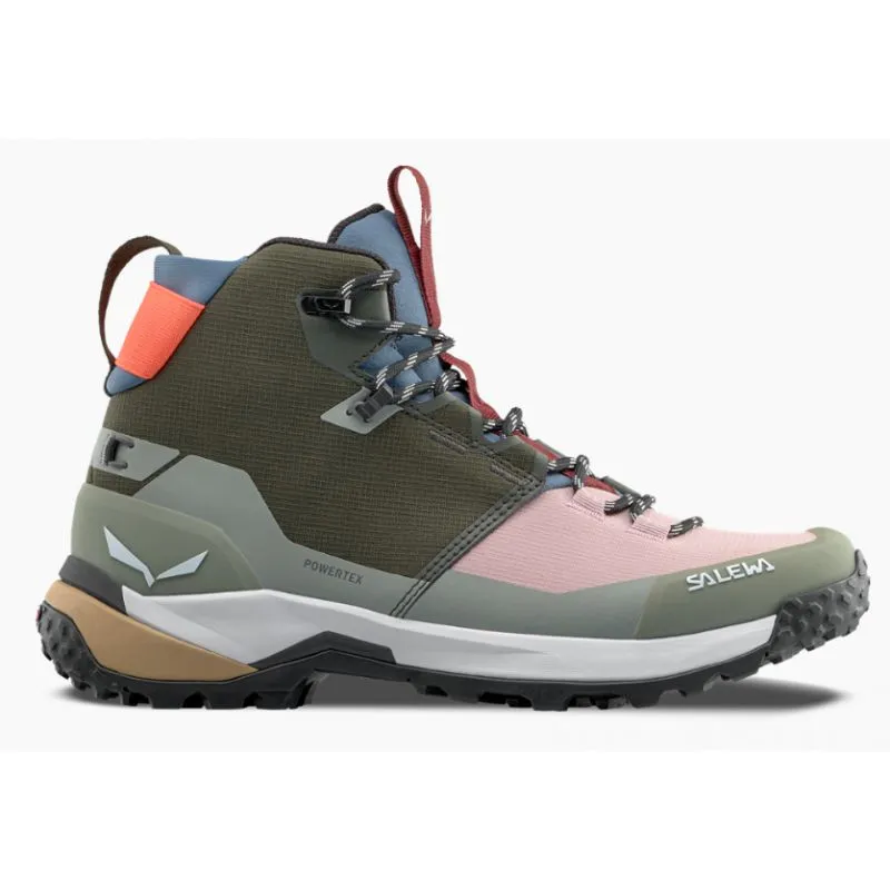 Scarpe da trekking alte Salewa PUEZ MID PTX (Dark olive shadow) Donna