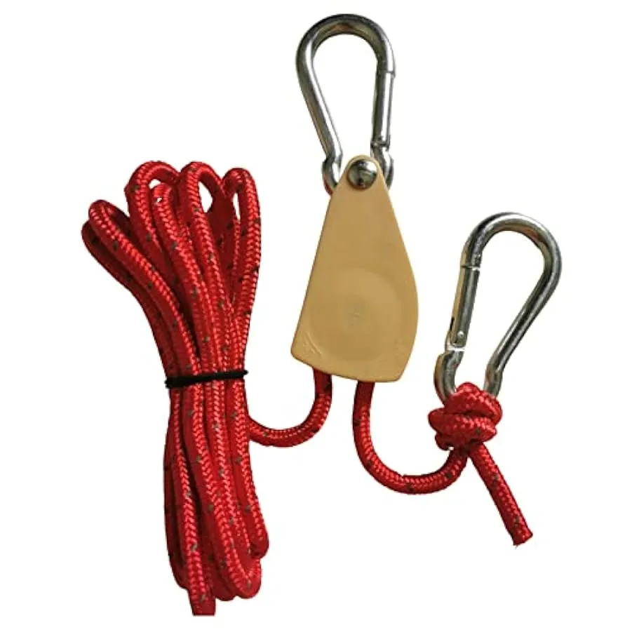 SEALFO Corde riflettenti per campagna,Linee guida Tenda Antivento | Tela Tenda con Fibbia Pressione Manica in alluminio, Fornitu