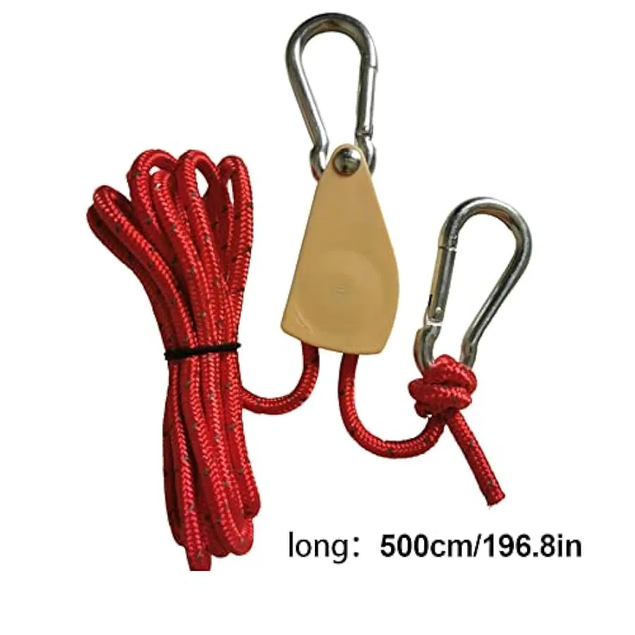 SEALFO Corde riflettenti per campagna,Linee guida Tenda Antivento | Tela Tenda con Fibbia Pressione Manica in alluminio, Fornitu