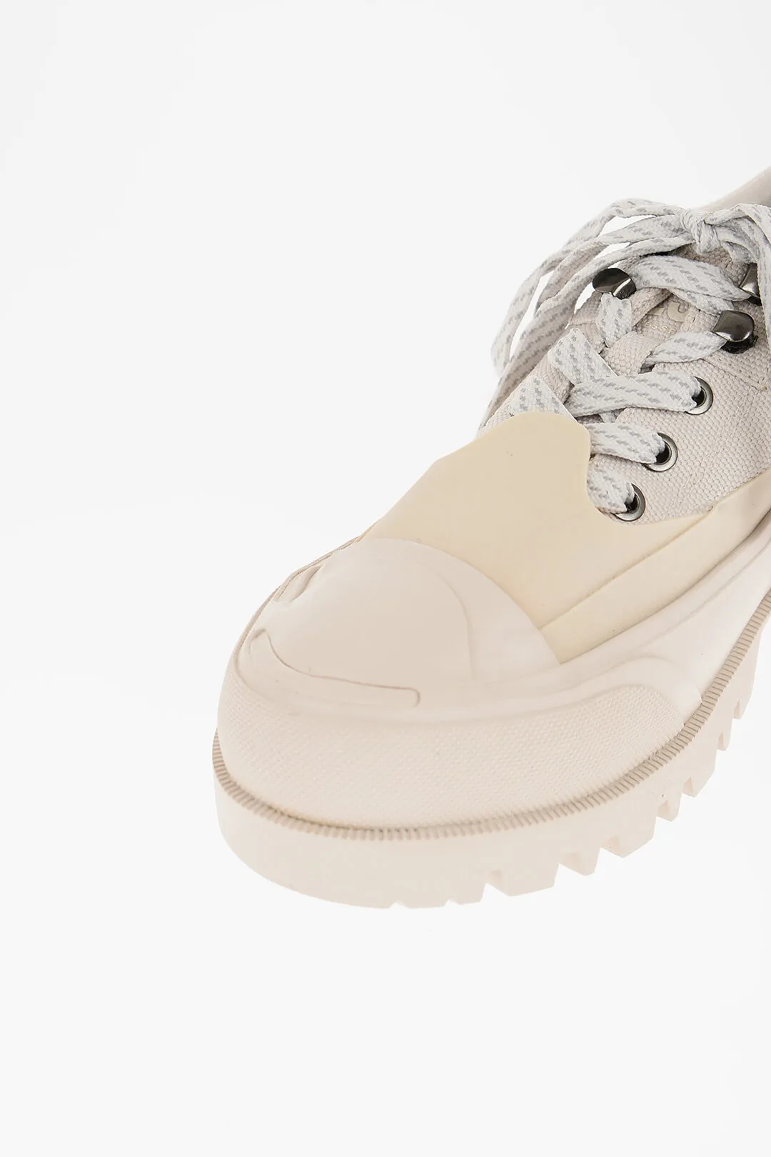 Sneakers Basse D-HIKO in Tessuto con Suola Carrarmata