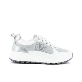 Sneakers bianche con dettagli glitterati