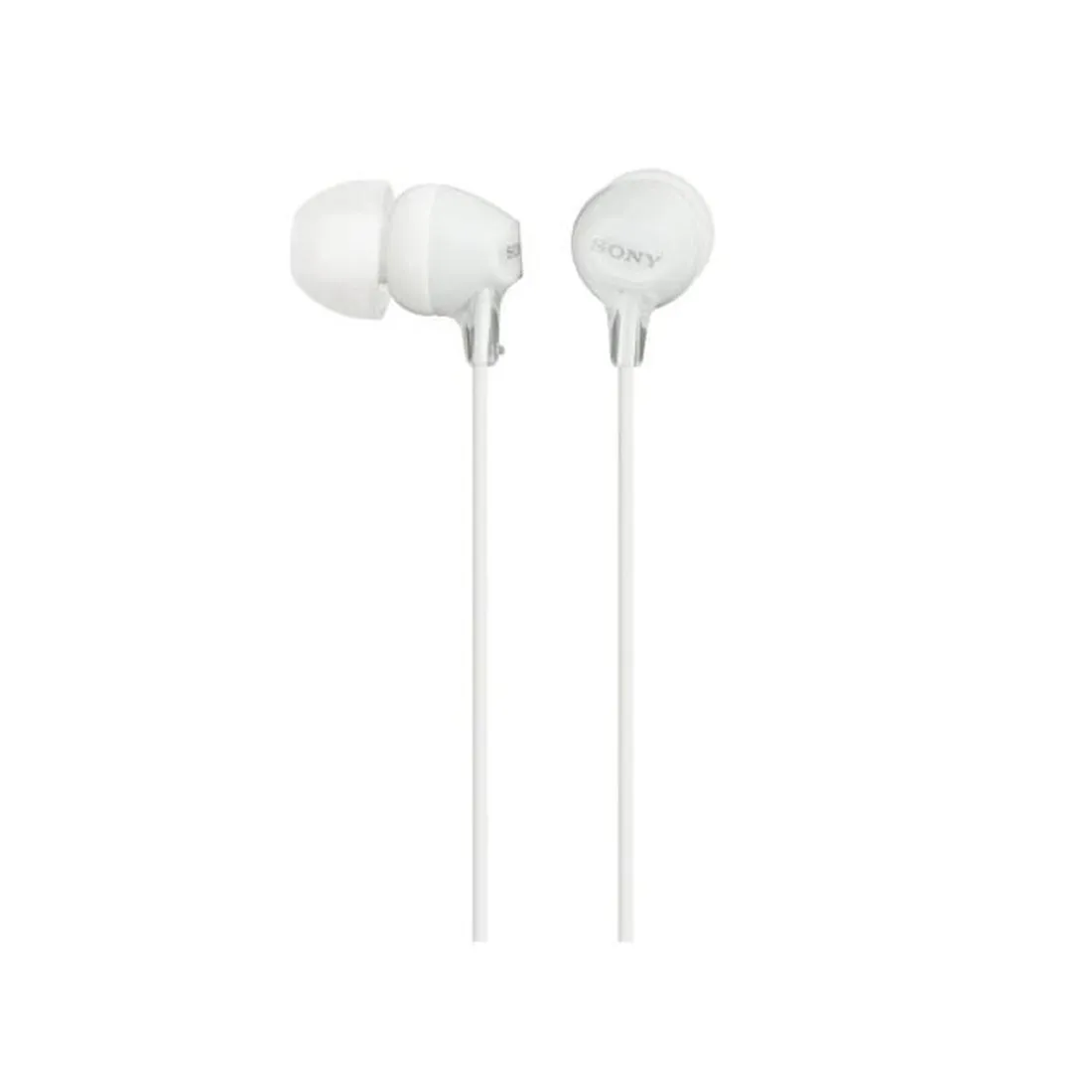 Sony Auricolari in Silicone bianco con filo Cuffie stereo in-ear con isolamento dei rumori