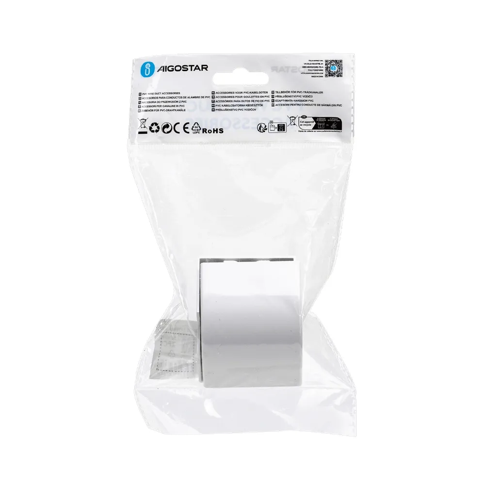 Spigolo esterno 90° L per Canalina 60x40mm bianca 2pz Aigostar
