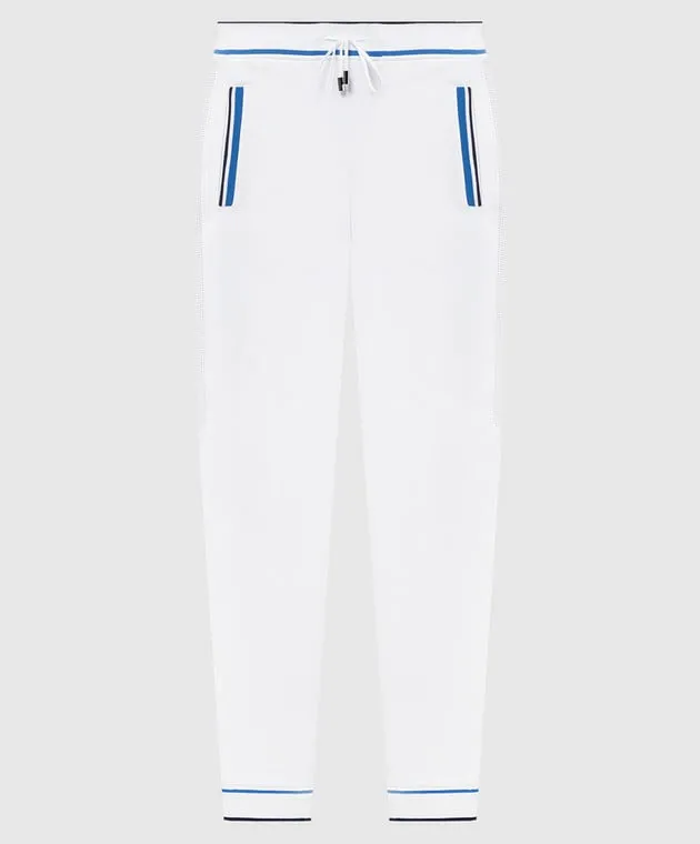 Stefano Ricci Joggers bianchi con incisione logo K111036P3PT24257