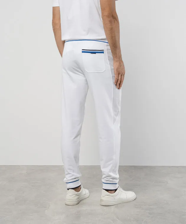 Stefano Ricci Joggers bianchi con incisione logo K111036P3PT24257