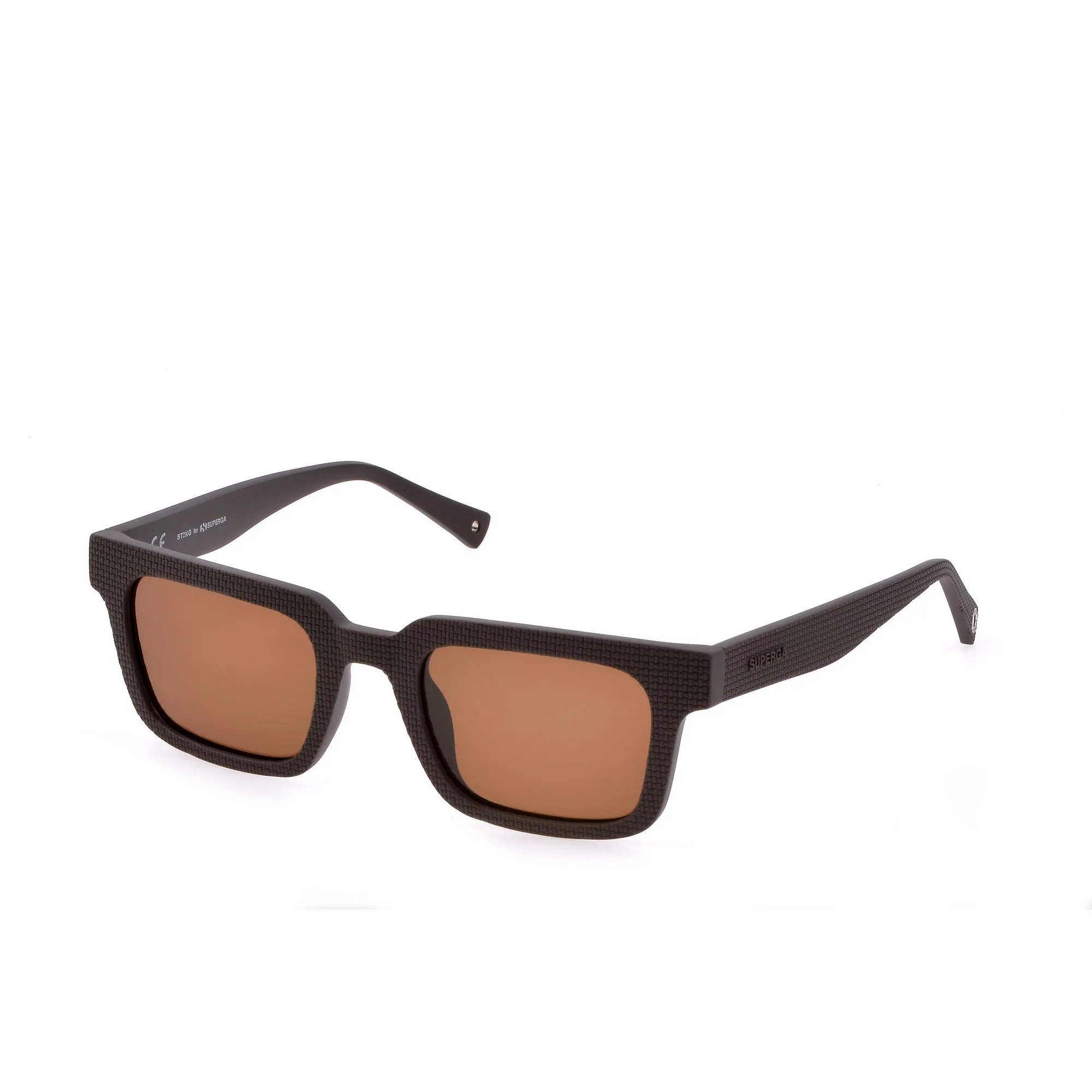   Sting SST435 Superga 6XKP Marrone Pieno Lucido | Occhiale Da Sole Unisex 