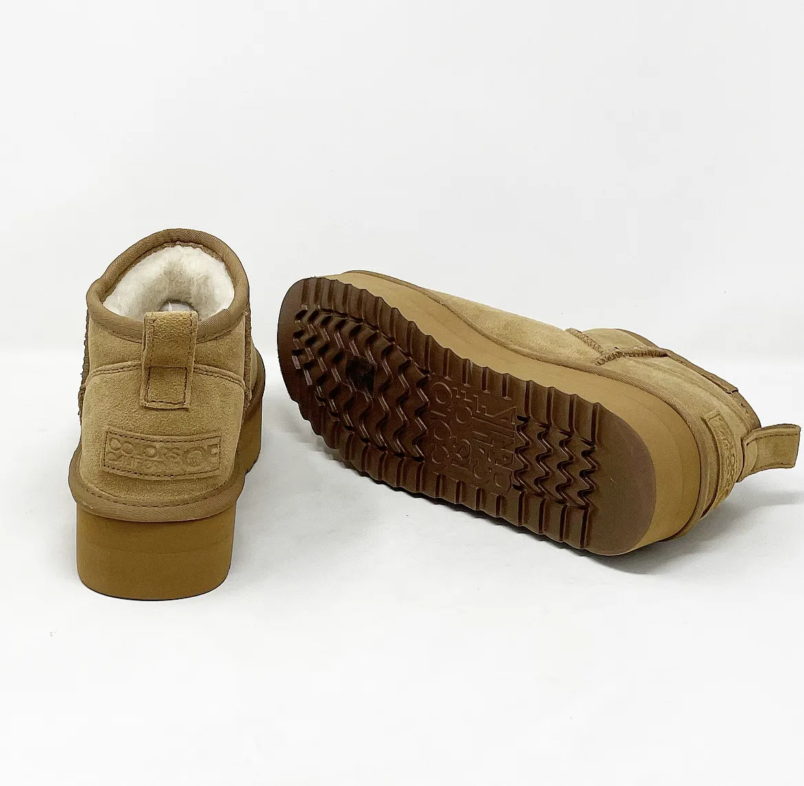 STIVALE INVERNALE PLATFORM TAGLIO MINI IN CAMOSCIO CON FODERA MISTO LANA COD. 11