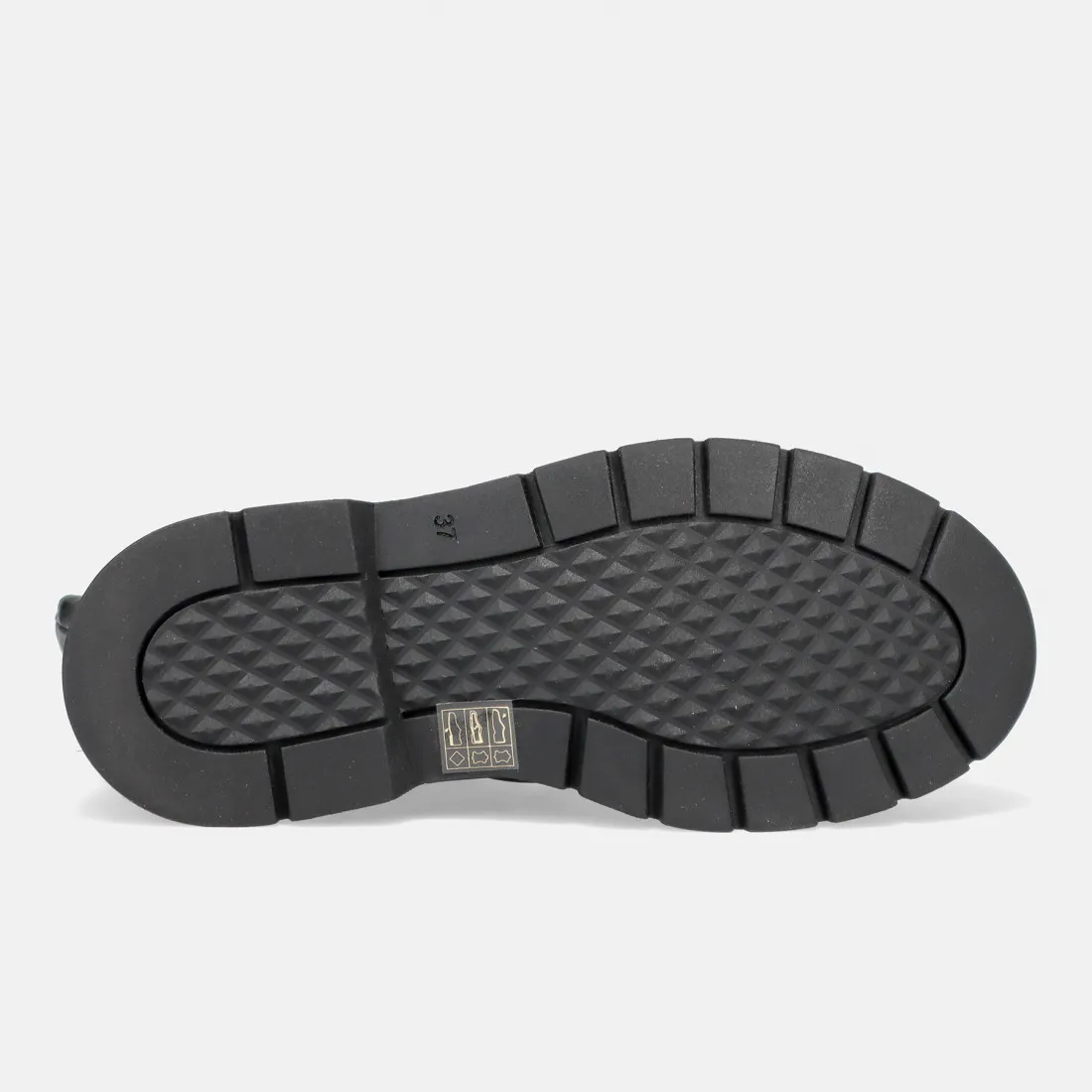 Stivaletto da donna Vicolo 8 in pelle arricciata nera