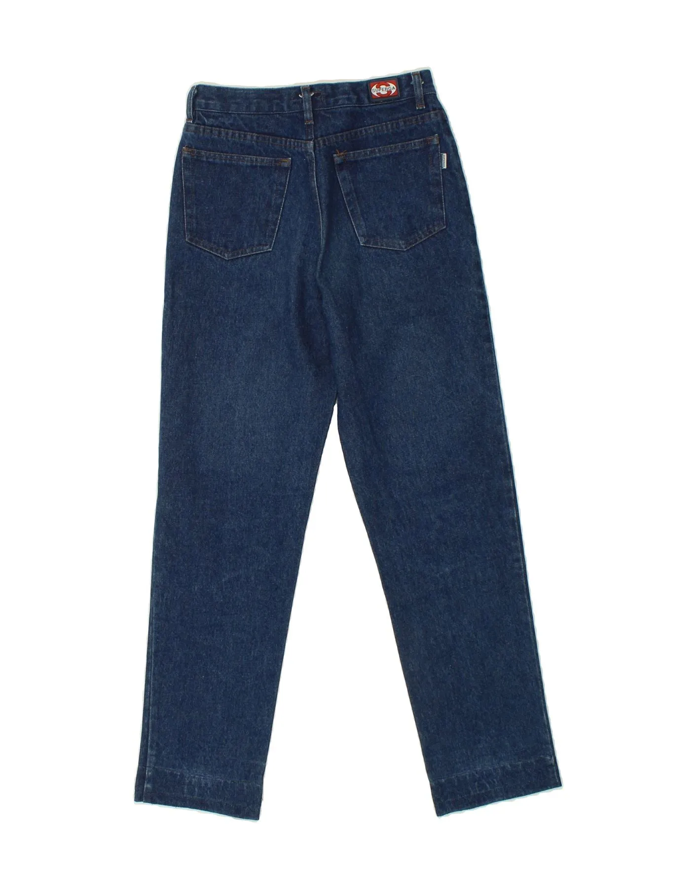 SUPERGA Girls High Waist Tapered Jeans 11-12 Years W24 L29 Blue Cotton