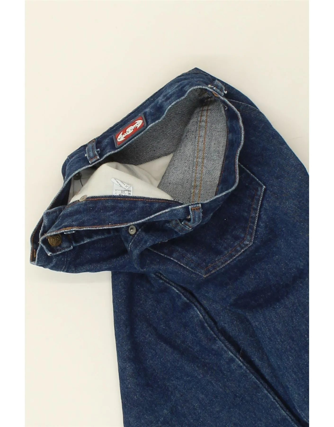 SUPERGA Girls High Waist Tapered Jeans 11-12 Years W24 L29 Blue Cotton