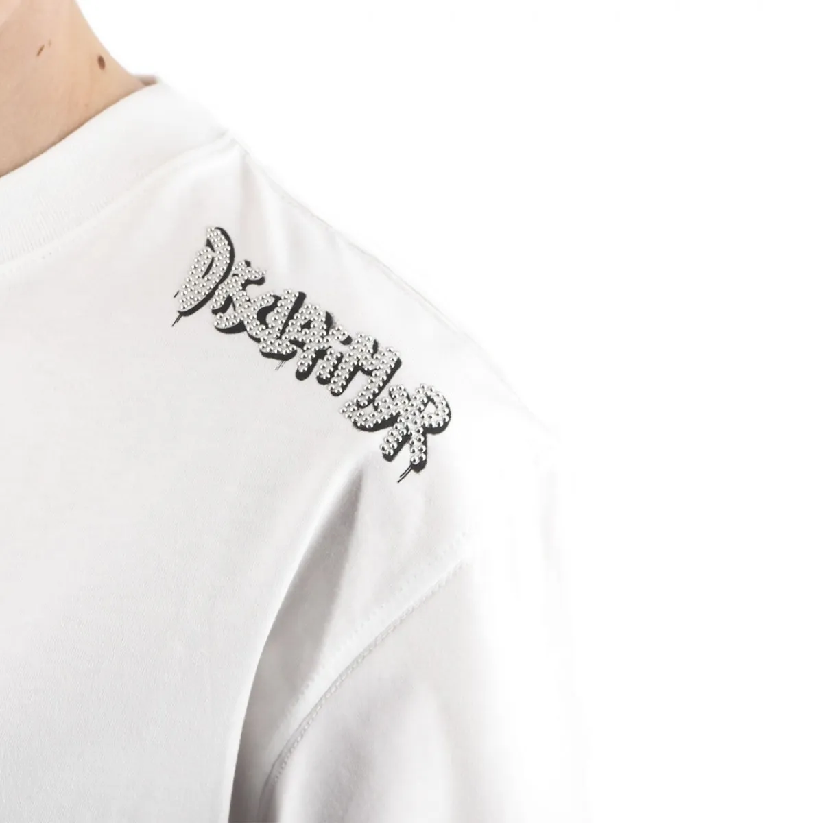 T-Shirt Con Logo Strass