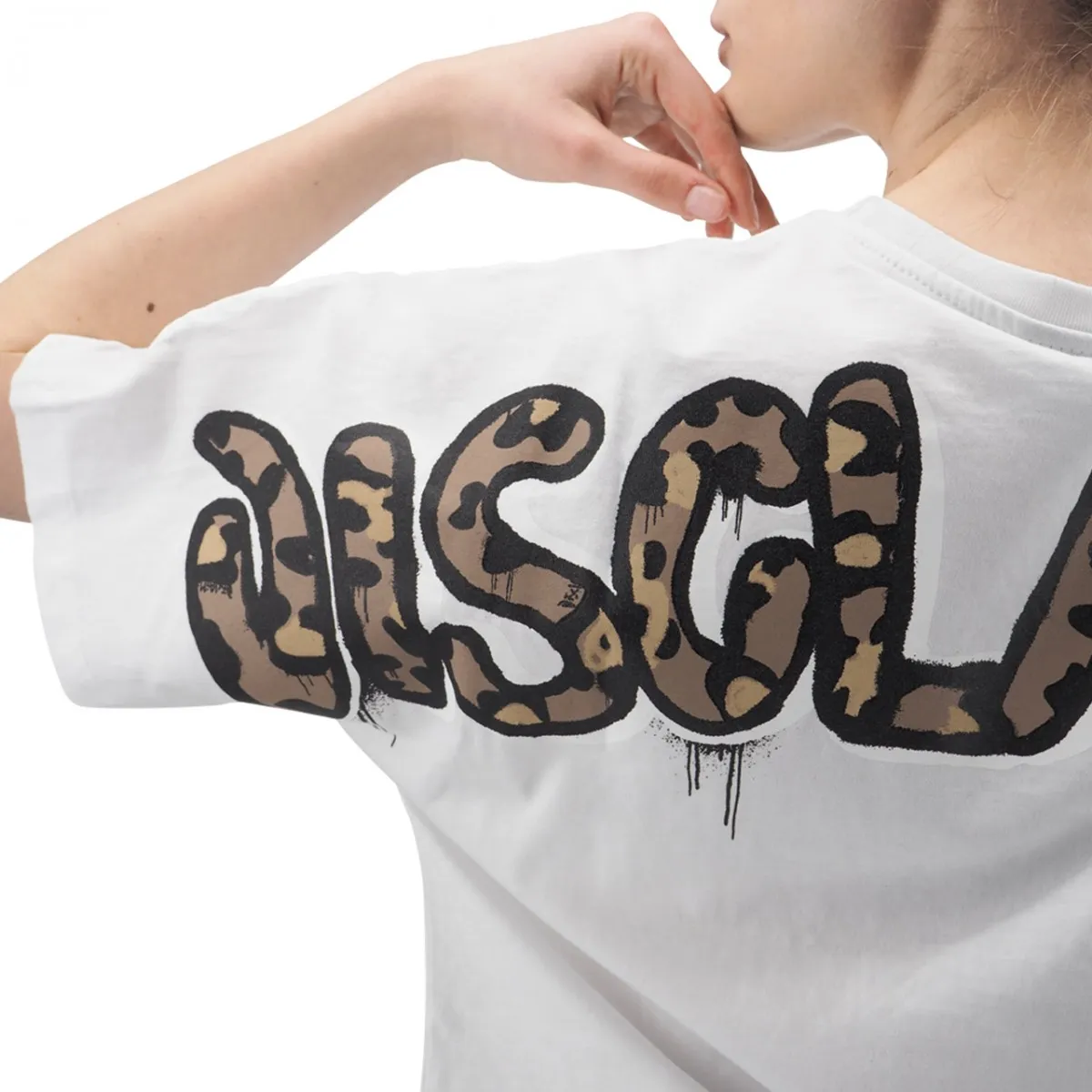 T-Shirt In Jersey Con Grafica Sul Retro