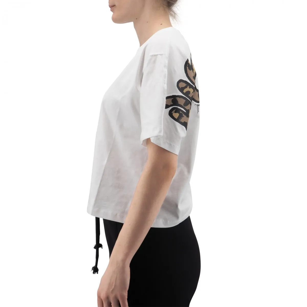 T-Shirt In Jersey Con Grafica Sul Retro