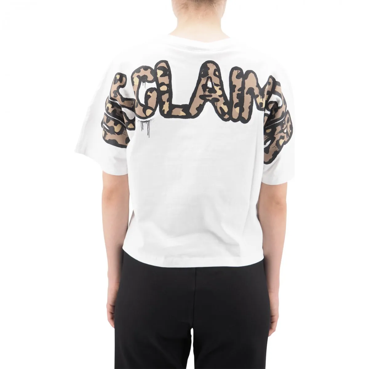 T-Shirt In Jersey Con Grafica Sul Retro