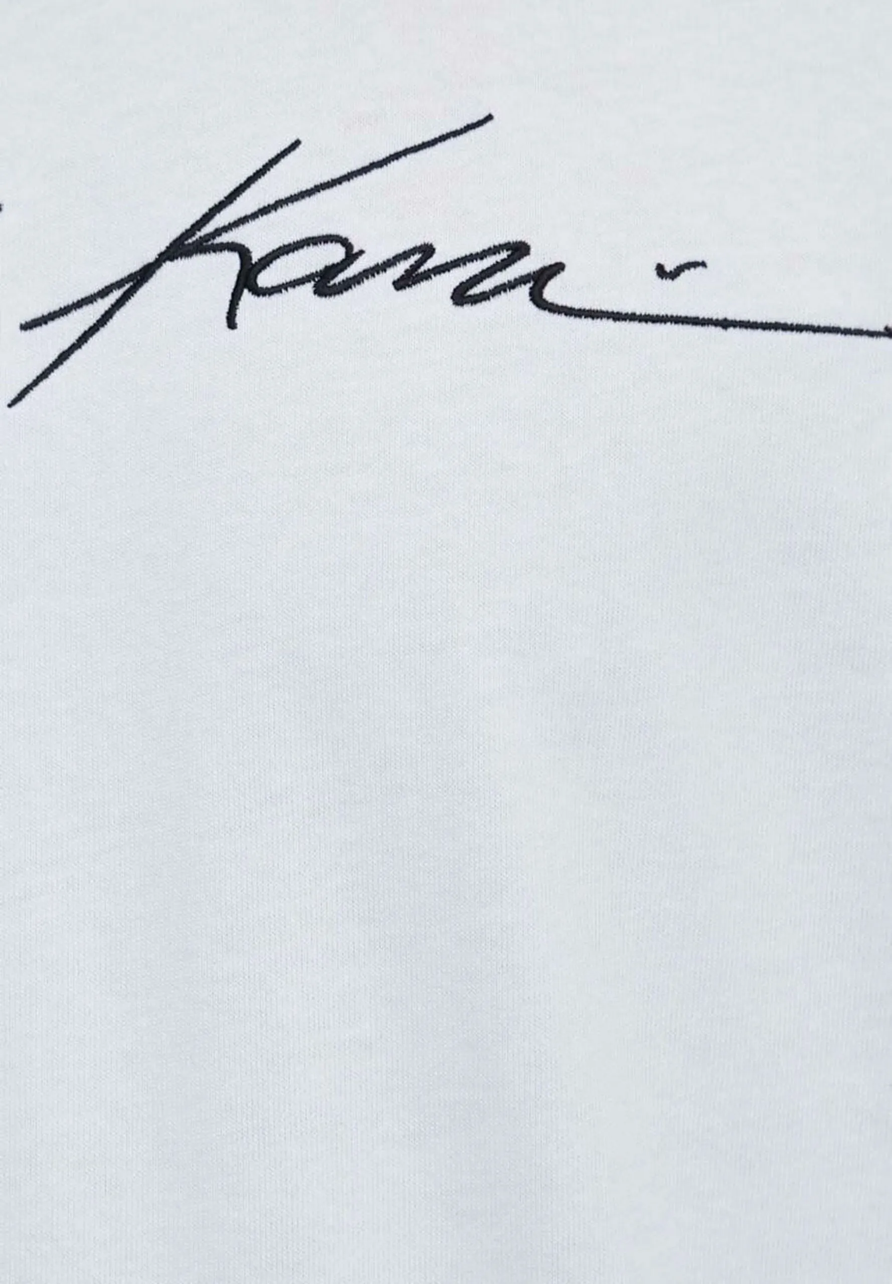 T-shirt Karl Kani autograph heavy jersey boxy tee Bianco