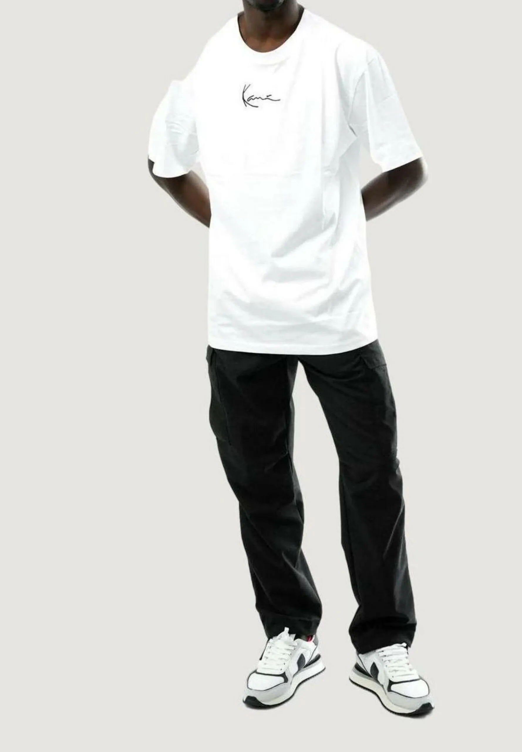 T-shirt Karl Kani small signature burger tee Bianco