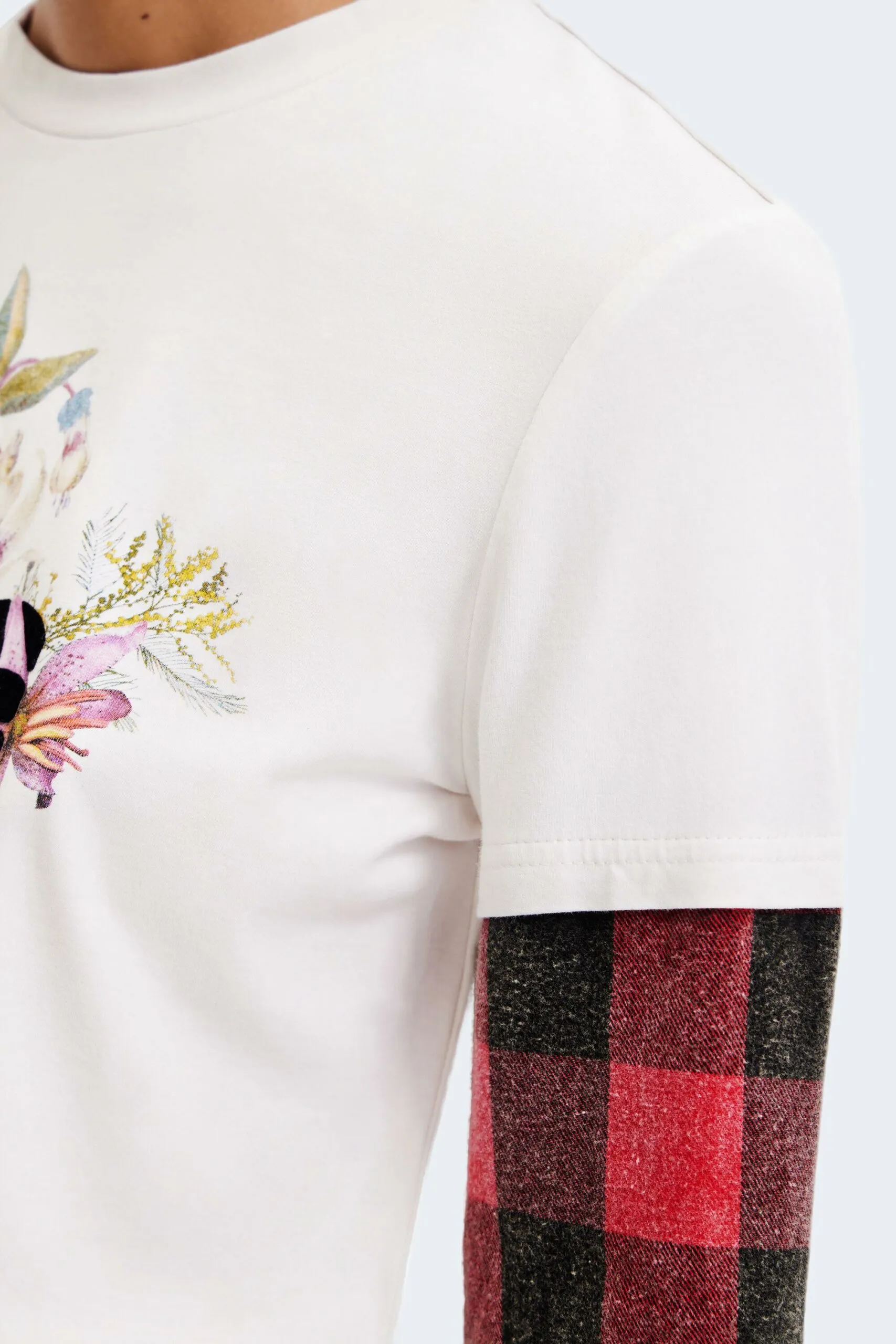 T-shirt manica lunga Desigual ts clea Bianco