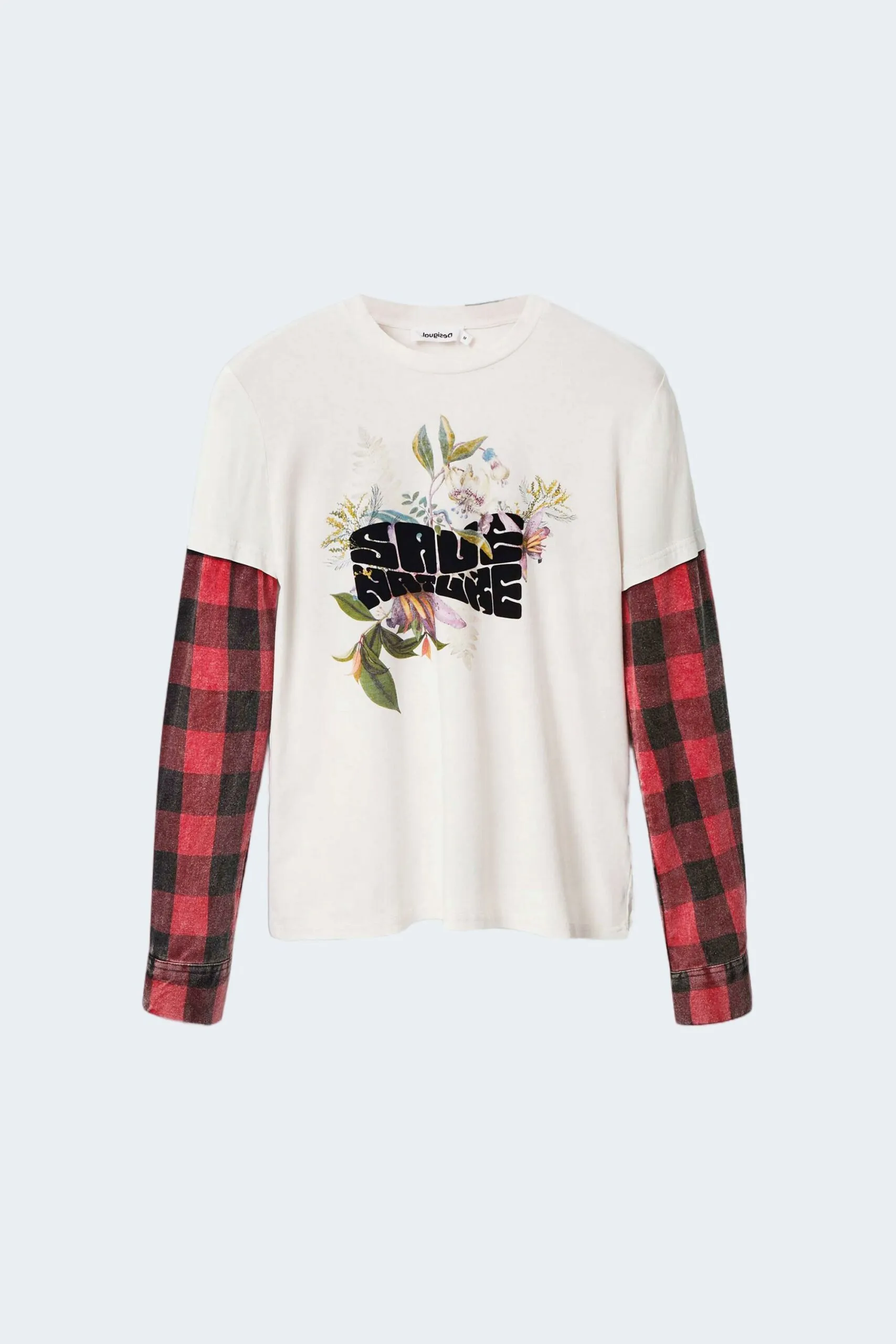T-shirt manica lunga Desigual ts clea Bianco