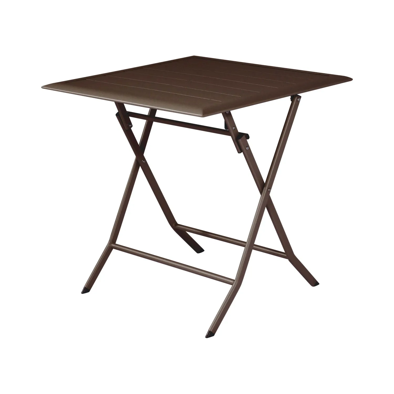 Tavolo pieghevole da giardino in alluminio chocolate 60x60 cm