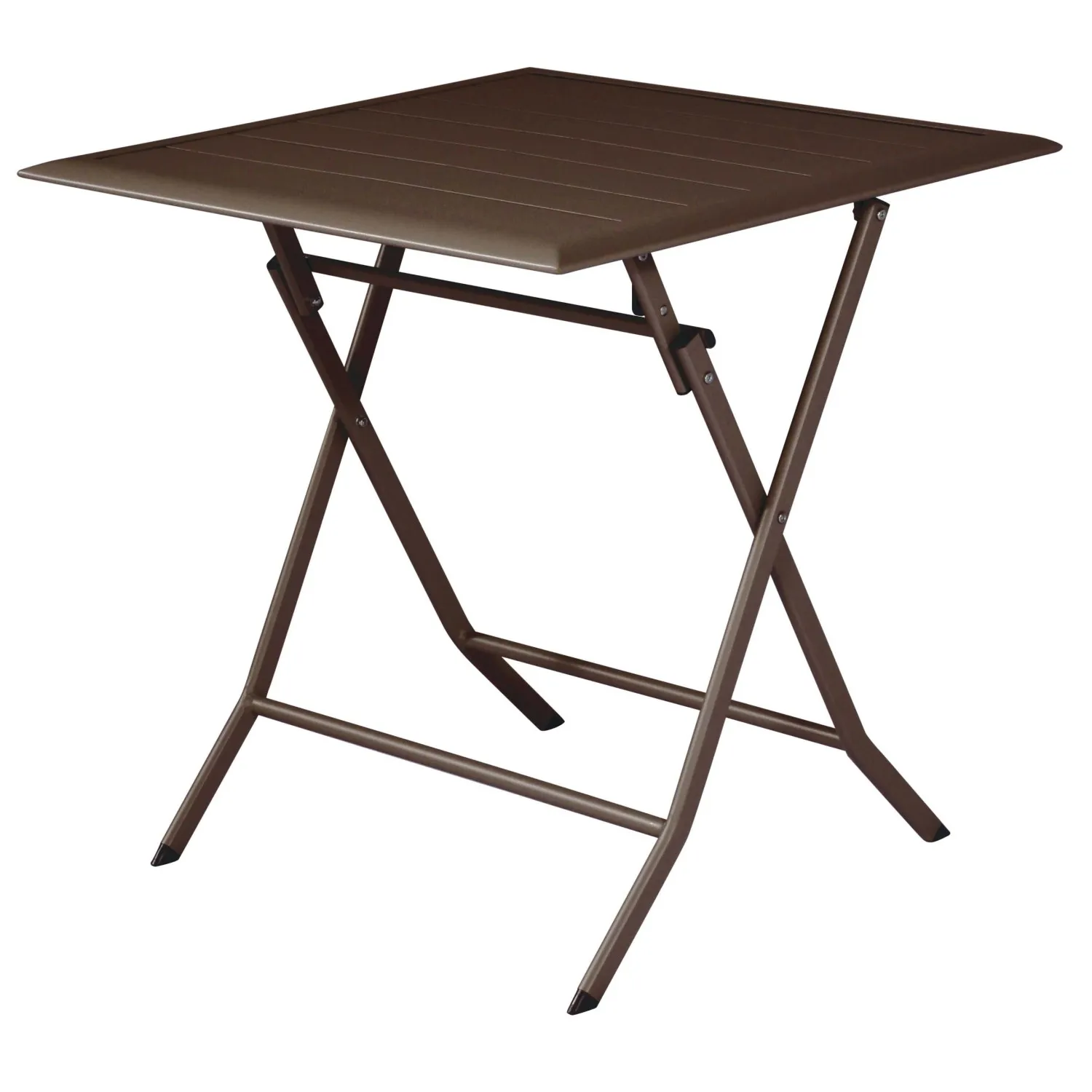 Tavolo pieghevole da giardino in alluminio chocolate 60x60 cm
