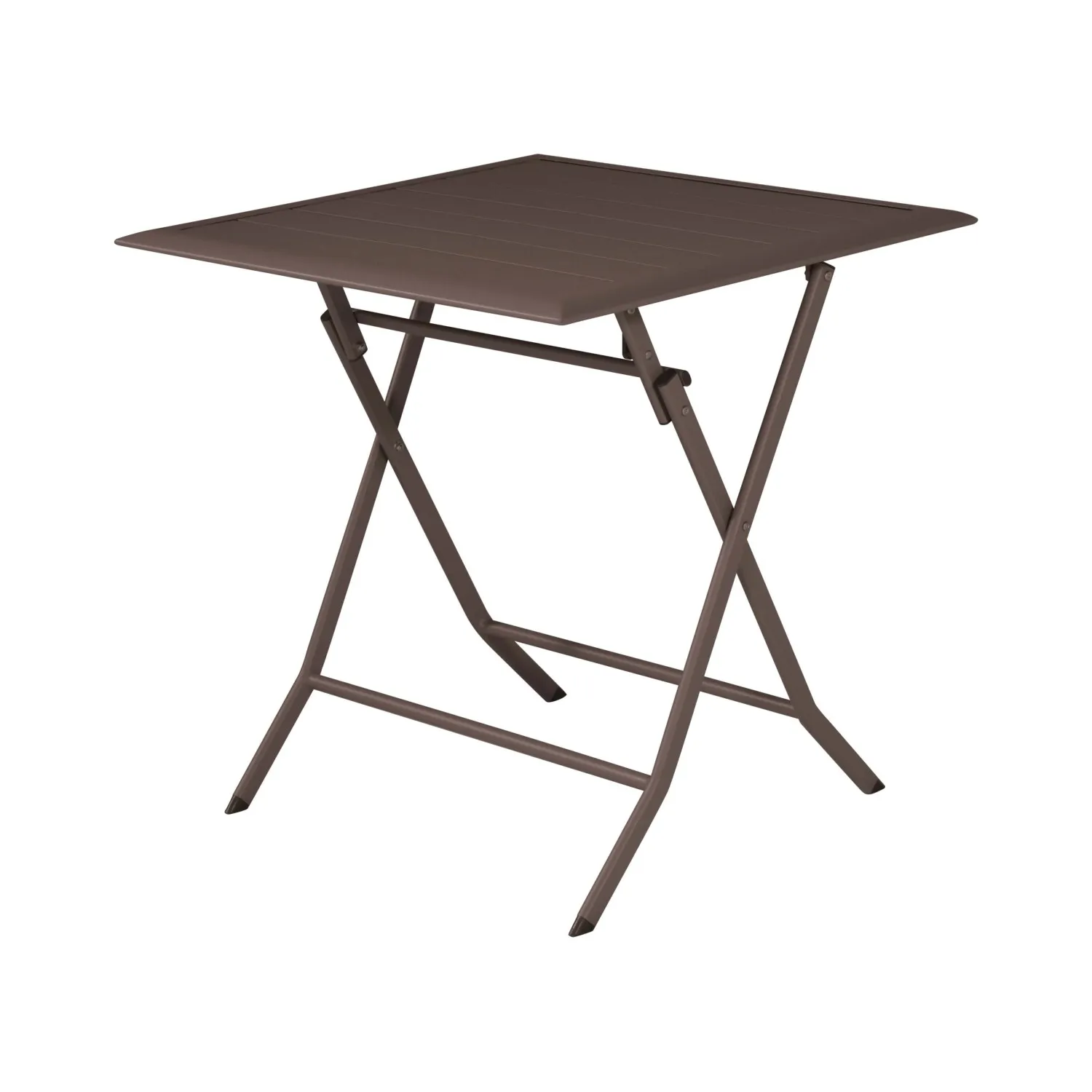 Tavolo pieghevole da giardino in alluminio chocolate 60x60 cm
