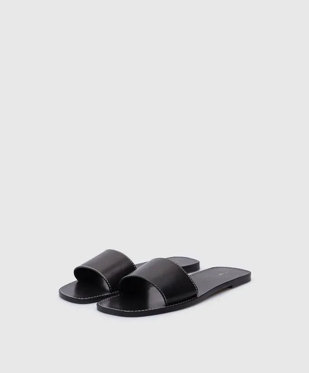 The Row Infradito in pelle nera Link F1458SBF10