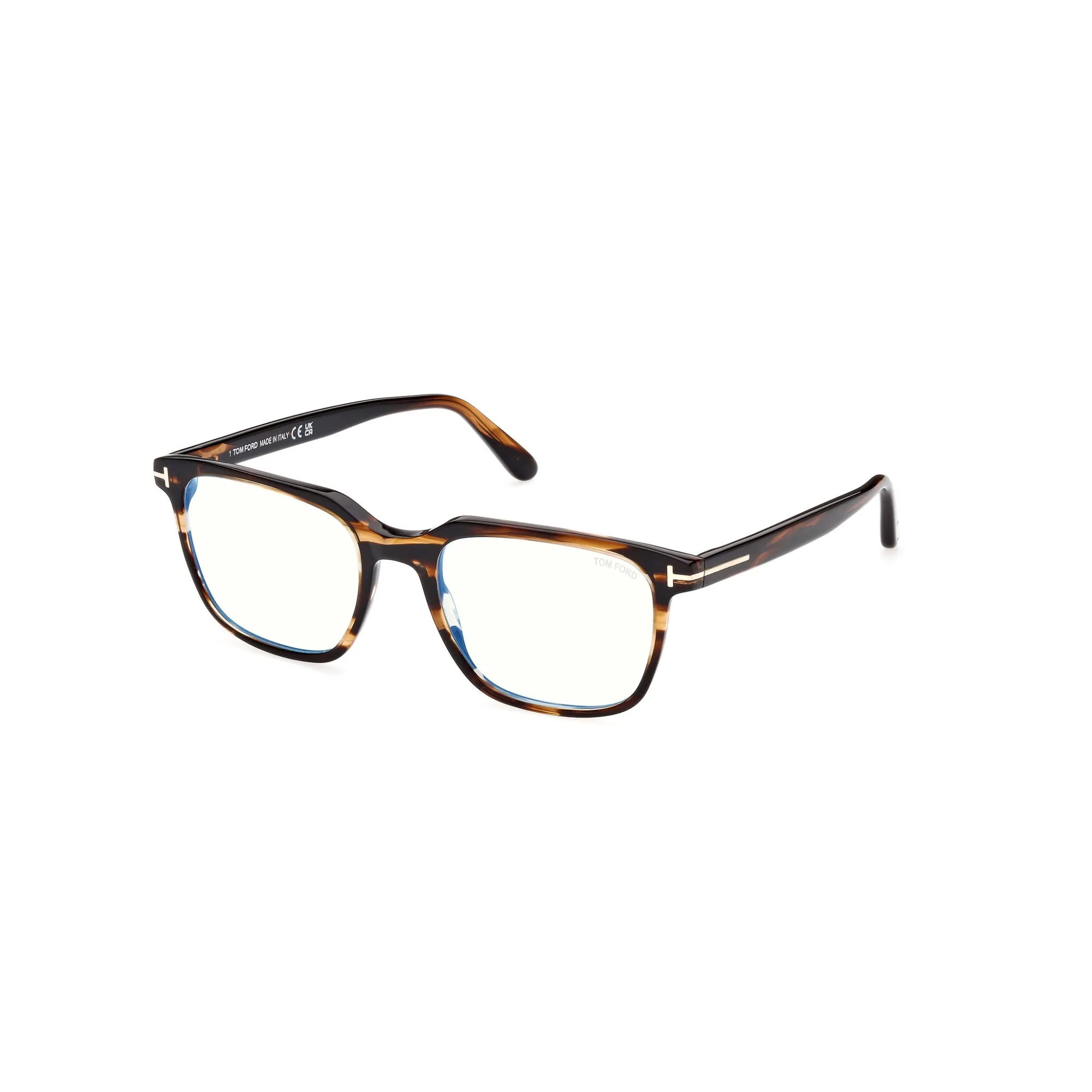   Tom Ford FT 5818-B Blue Filter 050 Marrone Scuro Altri | Occhiale Da Vista Uomo 