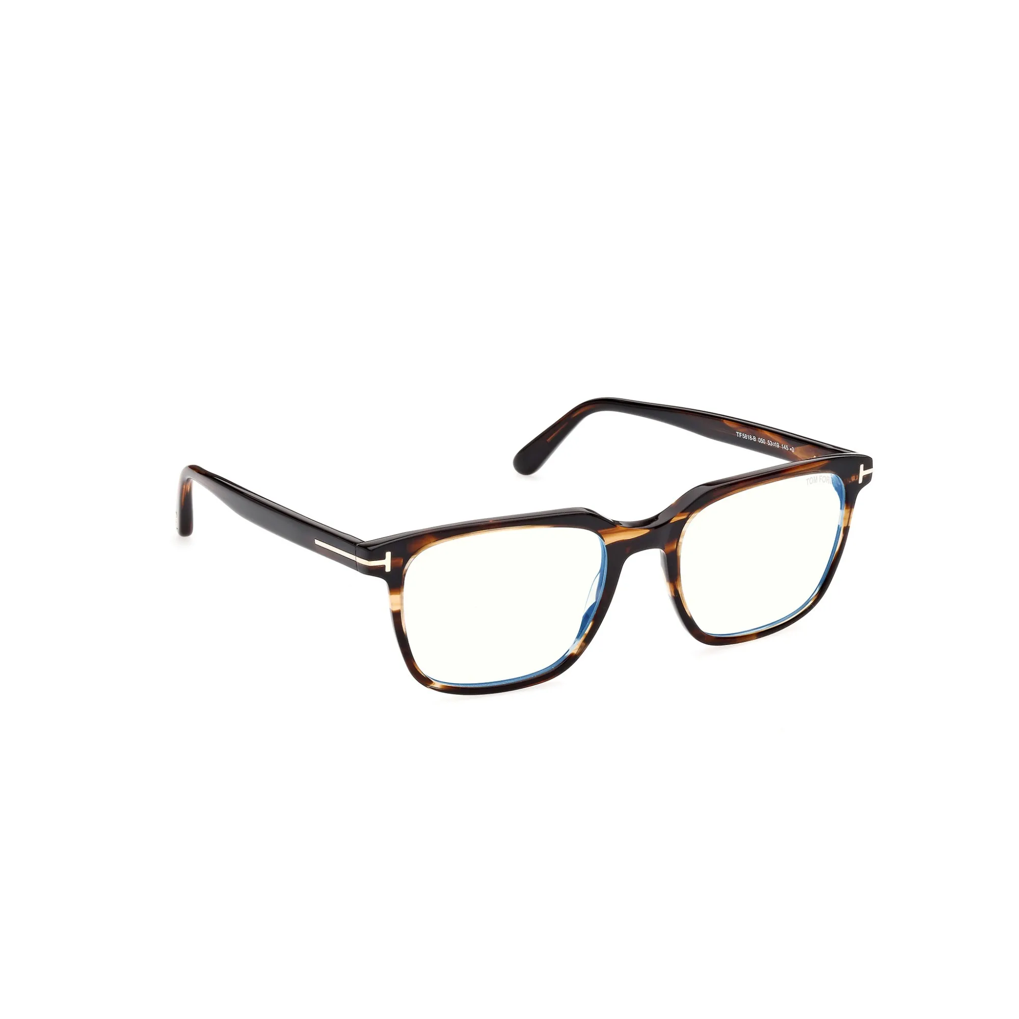   Tom Ford FT 5818-B Blue Filter 050 Marrone Scuro Altri | Occhiale Da Vista Uomo 