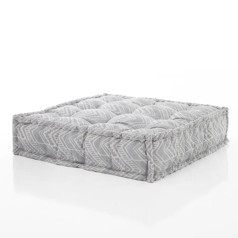 Tomasucci Outdoor Pouf quadrato Outdoor IKAT, grigio