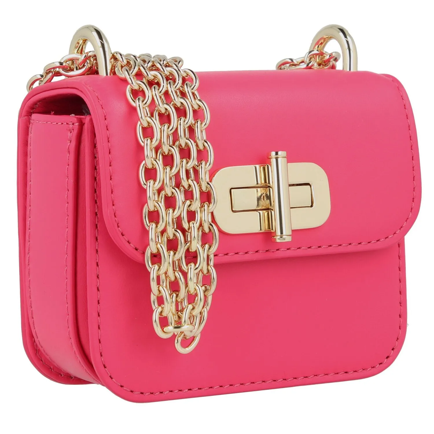 Tommy Hilfiger Micro Turnlock Mini Borsa a tracolla in pelle 11 cm