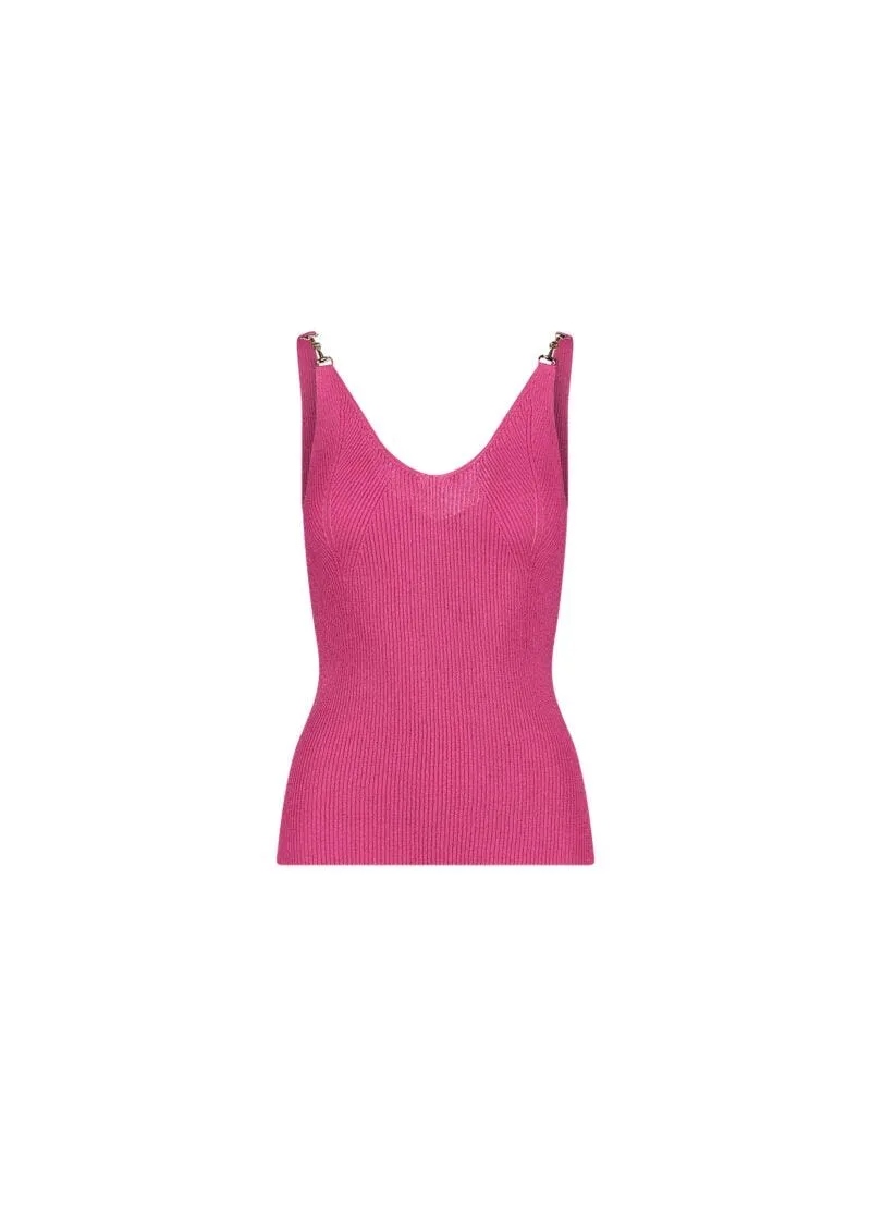 Top in maglia lurex