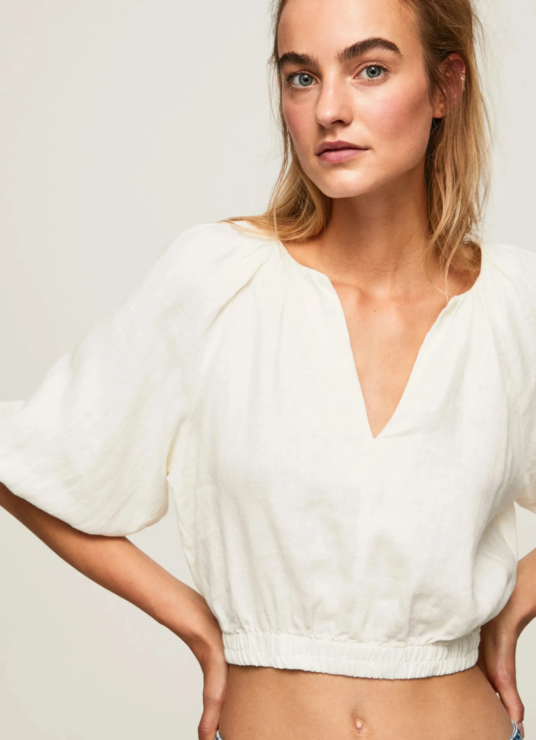 Top Pepe Jeans prabha Bianco