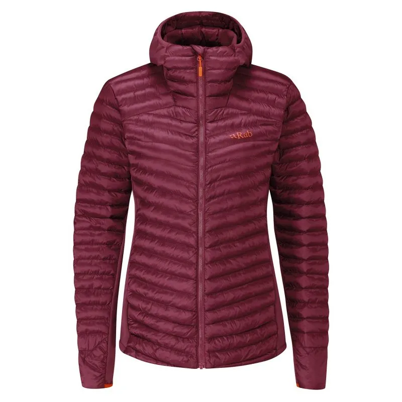 Top termico con cappuccio da donna Rab Cirrus Flex 2.0 (Deep Heather)