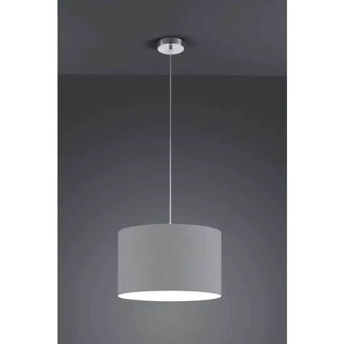 Trio-Leuchten Hotel Lampada a Sospensione Nichel opaco, 1-Luce