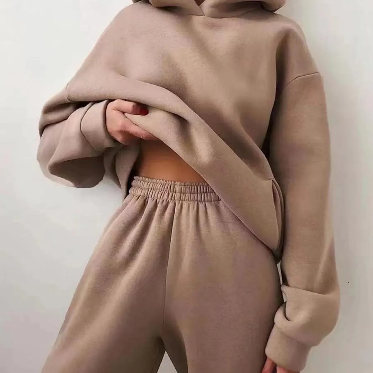 Tuta autunno-inverno Donna Tuta oversize da donna Set invernale in due pezzi