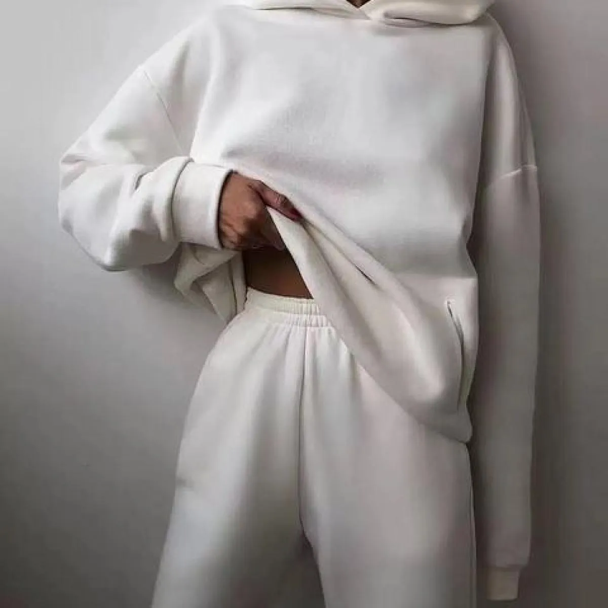 Tuta autunno-inverno Donna Tuta oversize da donna Set invernale in due pezzi