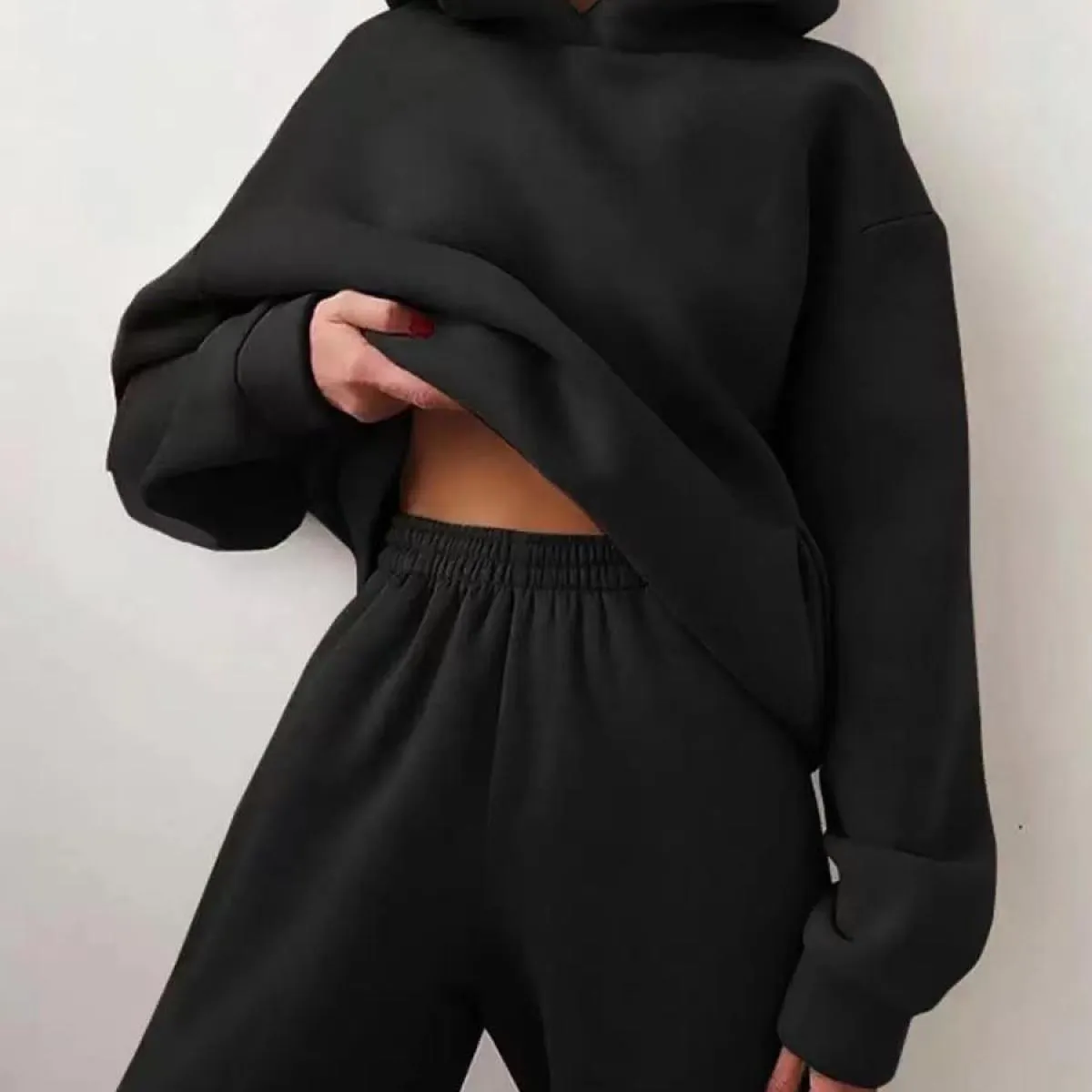 Tuta autunno-inverno Donna Tuta oversize da donna Set invernale in due pezzi