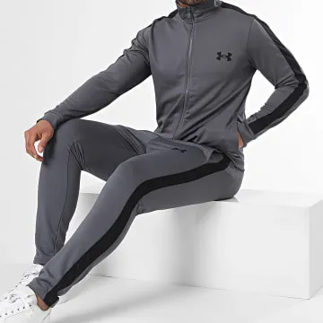 Tuta da ginnastica a righe 1357139 Grigio Nero