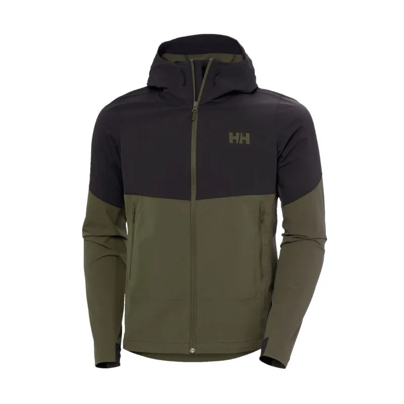 Uomo Helly Hansen Blaze Softshell Hood (Utility Green) Giacca con cappuccio