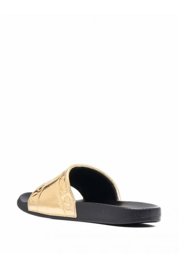 Versace Jeans Couture Sandali Slides Con Logo