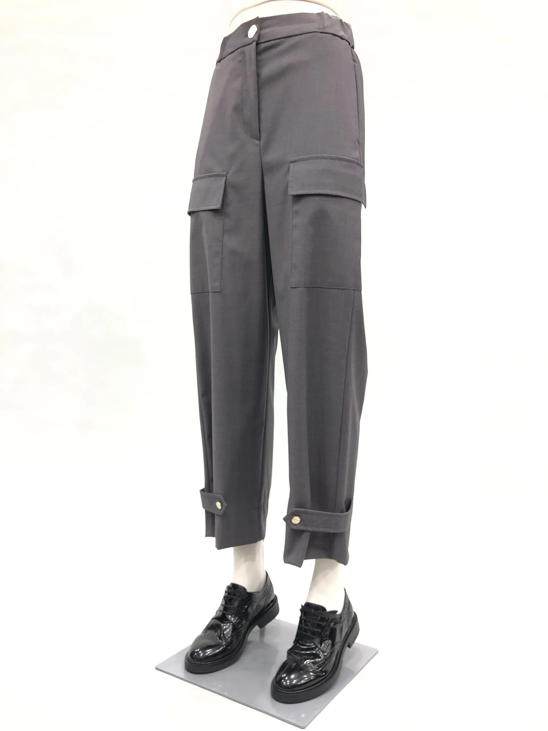 VICOLO Pantalone basic con tasconi grigio
